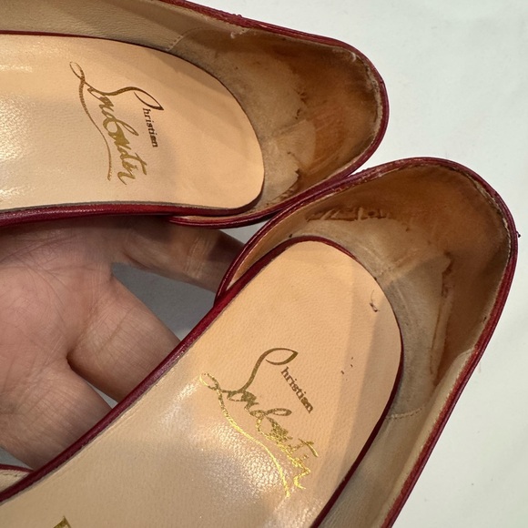 Authentic Christian Louboutin D’Orsay Red Heels - Picture 10 of 13
